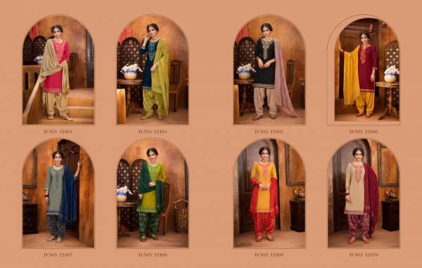 Kalaroop Rivaaz By Patiyala 6 Latest Readymade Embroidery Work Punjabi Patiyala Suits